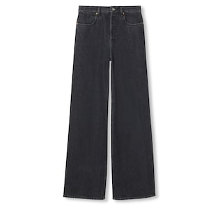 Wide leg denim pant