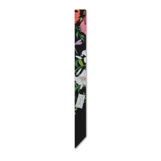 Printed silk twill ribbon