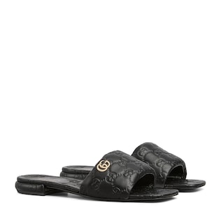 Women's slide sandal with Double G