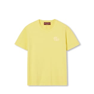 Embroidered cotton jersey T-shirt