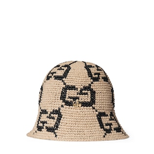 GG straw bucket hat