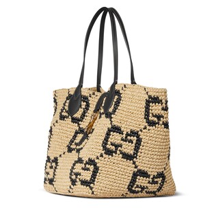 Woven medium tote bag