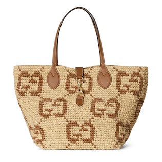 Woven medium tote bag