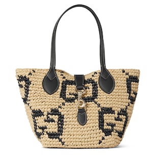 Woven small tote bag