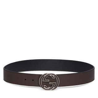Reversible belt with Interlocking G buckle