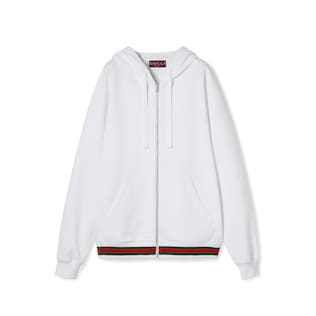 Cotton jersey sweatshirt with Web