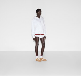 Cotton jersey sweatshirt with Web