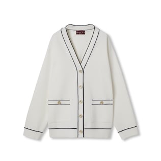 Cardigan in lana fine
