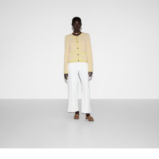 Cotton blend cardigan