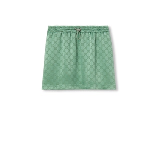 GG satin mini skirt