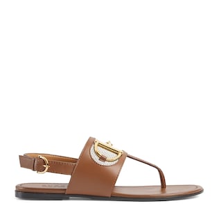 Women's thong sandal with Horsebit