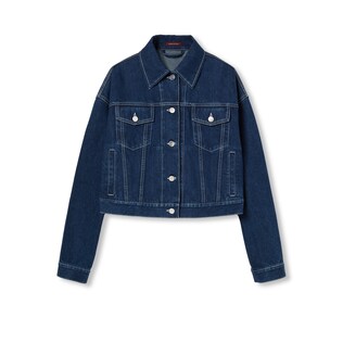 Relaxed cropped fit denim jacket