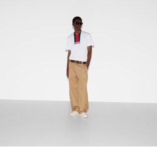 Cotton jersey T-shirt with print