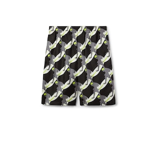 Short en twill de soie avec imprimé