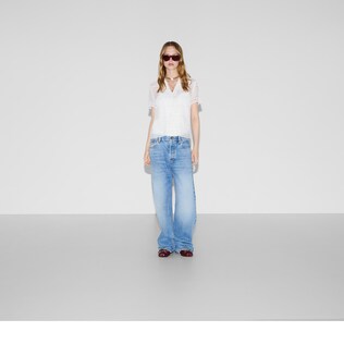 Cotton macramé shirt