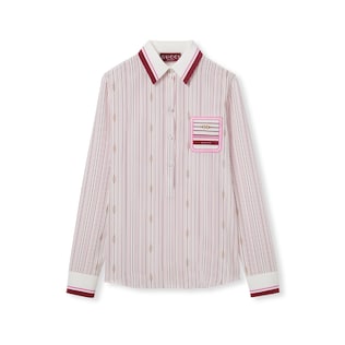 Chemise en soie imprimée