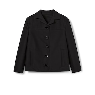 Cotton gabardine 3/4 sleeve jacket