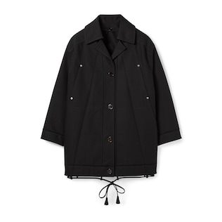 Cotton gabardine bomber jacket