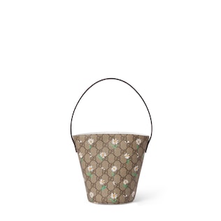 Borsa a secchiello GG bambino stampata