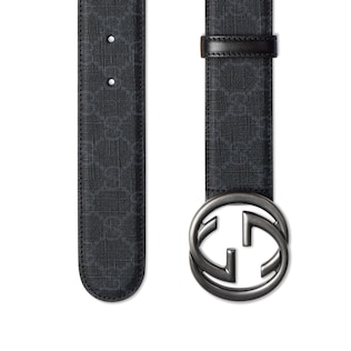 Belt with Interlocking G buckle