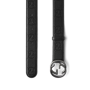 Belt with Interlocking G buckle