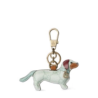 Dog-shaped bag charm