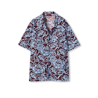 Chemise coupe regular en coton imprimé