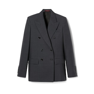 Wool double-breasted jacket