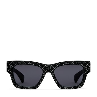 Rectangular frame sunglasses