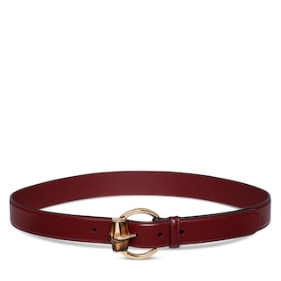 Belt with bamboo detail buckle