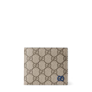 Blue interior GG bi-fold wallet
