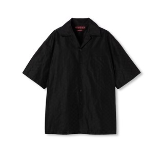 Cotton-silk GG faille shirt