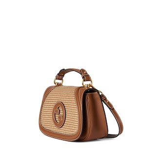 Gucci Blondie woven medium top handle bag