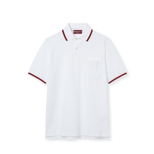 Cotton polo shirt with embroidery
