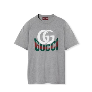 Printed cotton jersey T-shirt