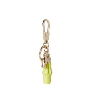 Keychain with bamboo details