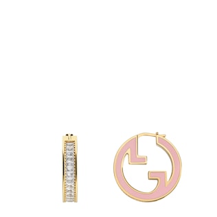 Gucci Blondie crystal enamel earrings