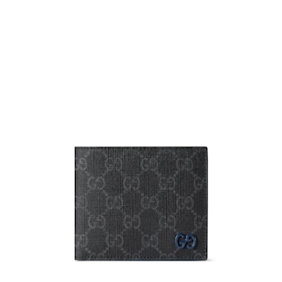 Portefeuille GG à rabat intérieur bleu