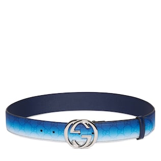 Gradient belt with Interlocking G buckle
