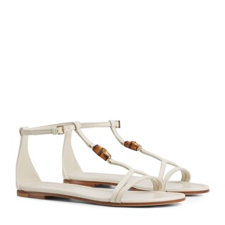 Women's sandal with bamboo detail