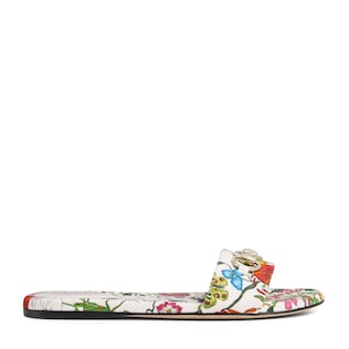 Women's slide sandal with Horsebit