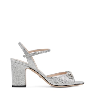 Women's mid-heel sandal with Horsebit