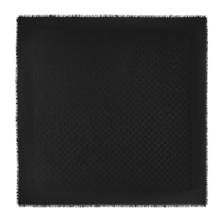 GG wool and silk jacquard shawl