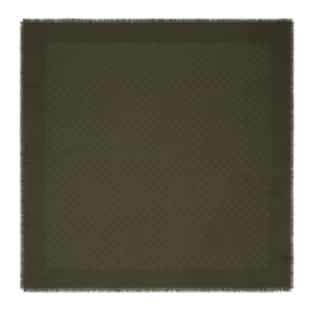 GG wool and silk jacquard shawl