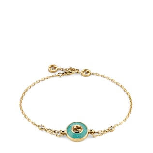 〔グッチ インターロッキング〕18K チェーン ブレスレット