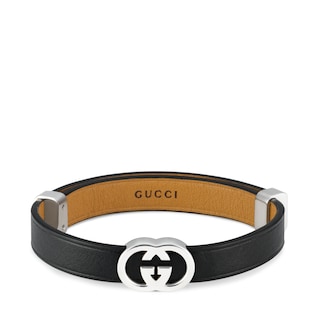 Gucci Interlocking leather bracelet