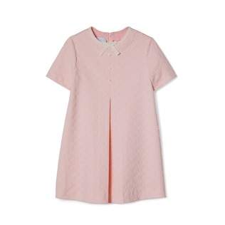Children's embroidered cotton jersey dress