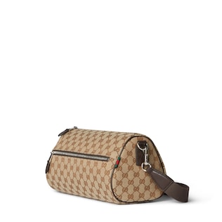 GG canvas small cylinder bag