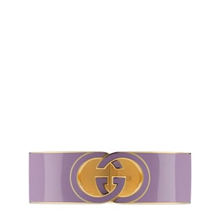 Gucci Interlocking enamel cuff bracelet