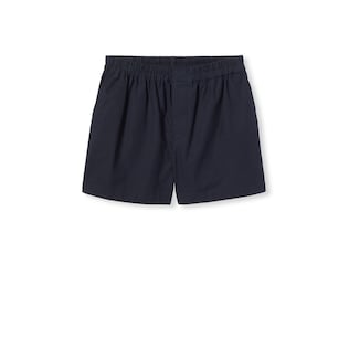 Oxford cotton shorts with embroidery